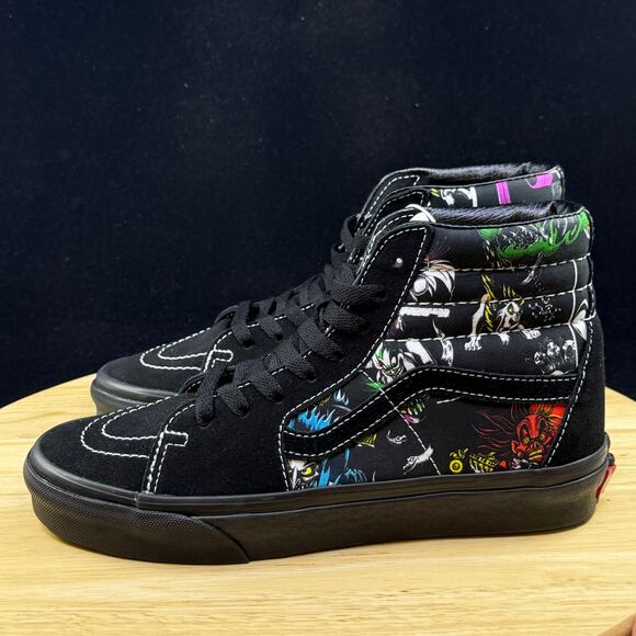 VANS x DISNEY 100 Villains Sk8-Hi Mens Shoes (NEW) Black High Tops M 6.5/ 8 Wmns - Picture 9 of 10